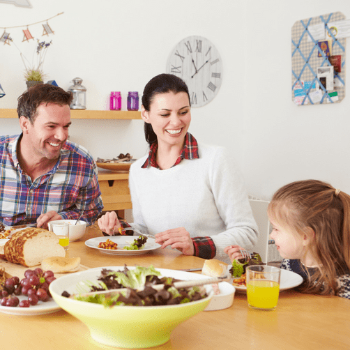 Photo Happy healthy parents make happy healthy children